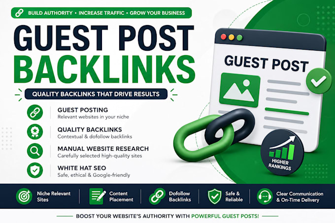 build high quality guest post backlinks