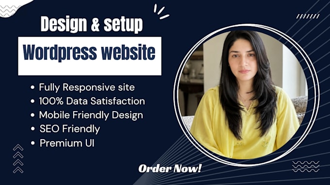 build a wordpress website and upload content