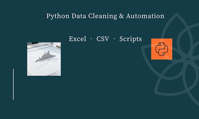 data cleaning, excel, csv, python script, automation