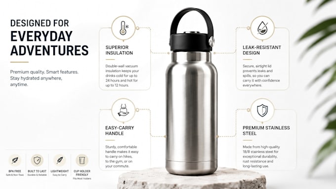 design professional ecommerce product infographics