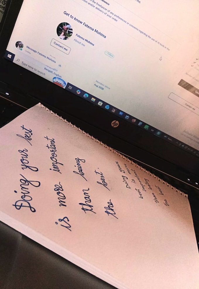 write anything with my hand writing