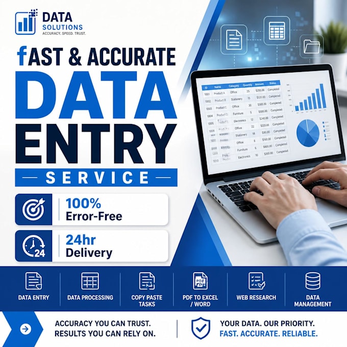 do data entry excel google sheets and admin task