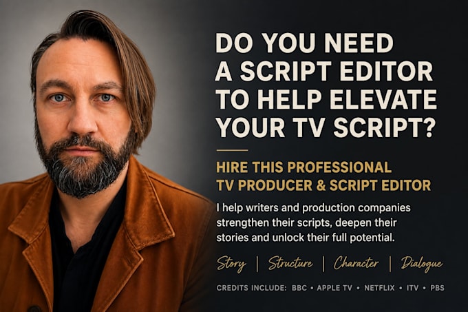be your script editor for your TV pilot screenplay