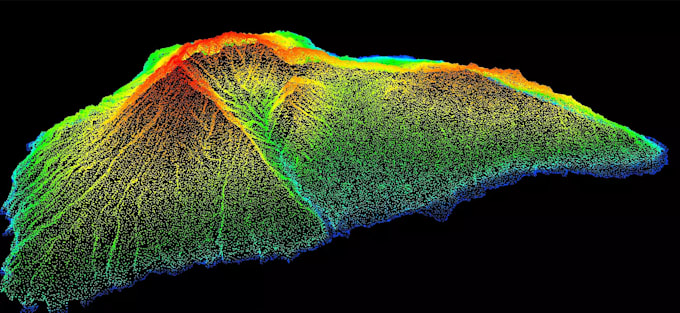 create high resolution terrain model, elevation map, land survey, 3d topography