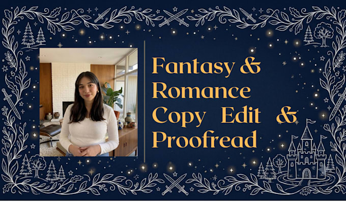 copy edit and proofread your fantasy or romance manuscript