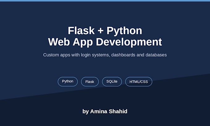 build your flask and sqlite web app with login and dashboard