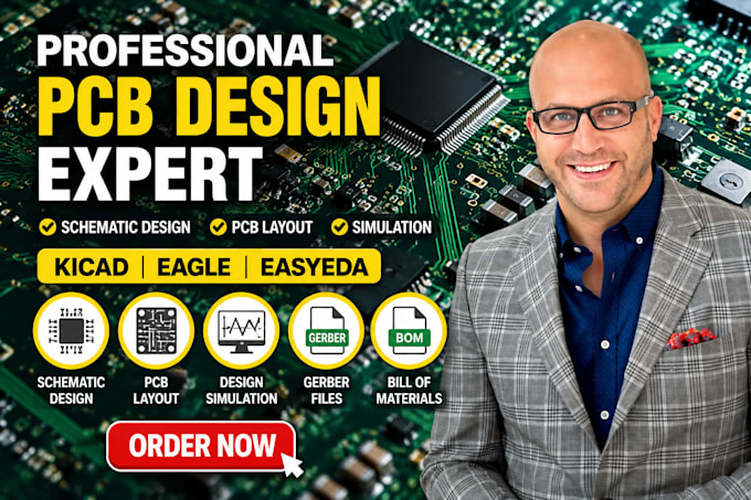 do pcb, schematic, kicad, eagle, easyeda and cad design