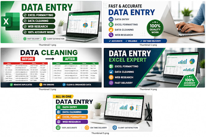 do fast data entry, excel data cleaning and web research