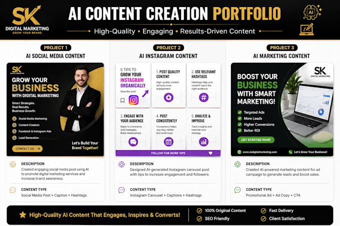 create professional ai content