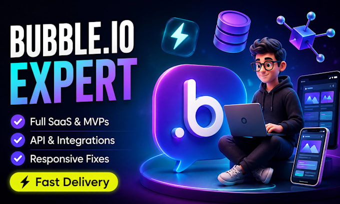 build bubble io website, bubble app, bubble developer, bubble saas, bubble io