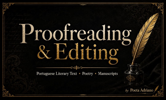 proofread and edit your portuguese literary text