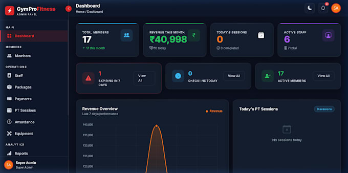 gympro fitness management system