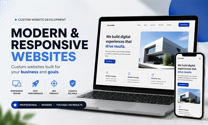build a modern responsive website