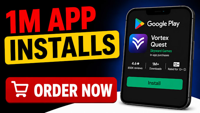 do 10k app install users, app promo video, mobile app promotion