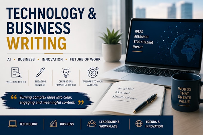 write technology and business content