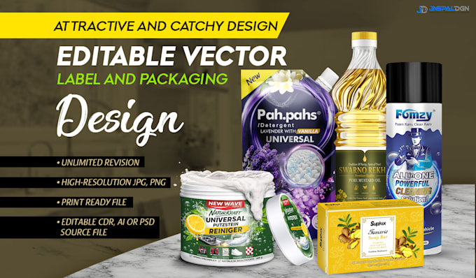 convert ai packaging mockup designs into editable vector files