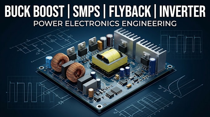 design buck boost converter, smps, flyback and inverter circuit