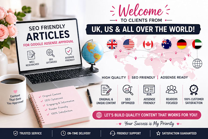 write SEO friendly articles for google adsense approval