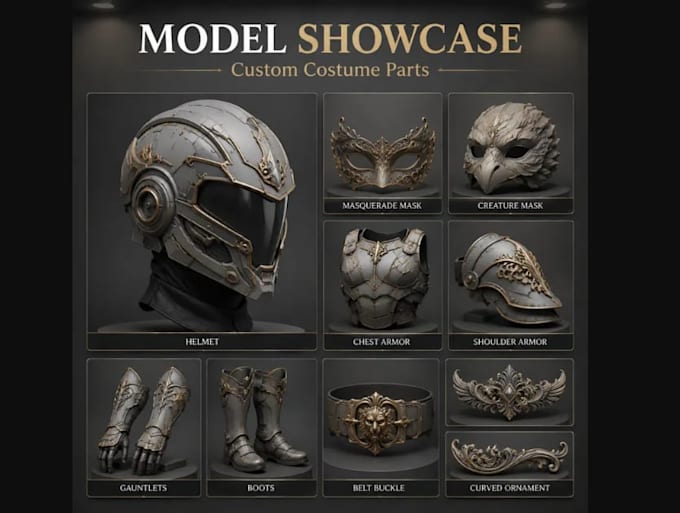 do perfect 3d cosplay creation for you