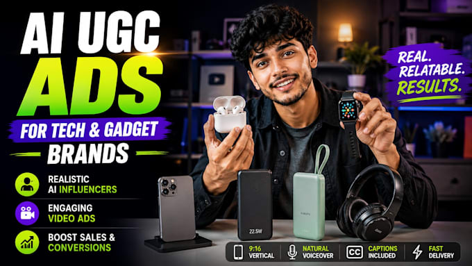create ai ugc ads for tech and gadget brands