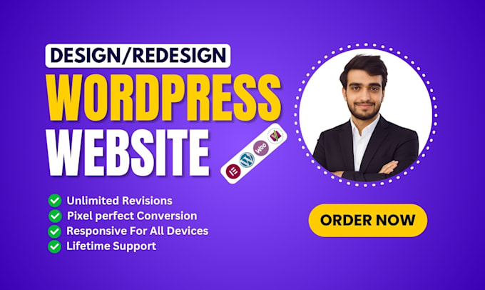 build wordpress website, design redesign wordpress business website development