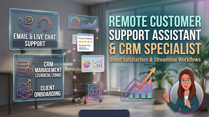 be your remote customer support assistant and CRM specialist