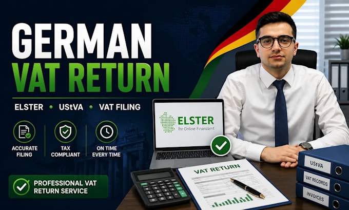 prepare and file german vat return via elster