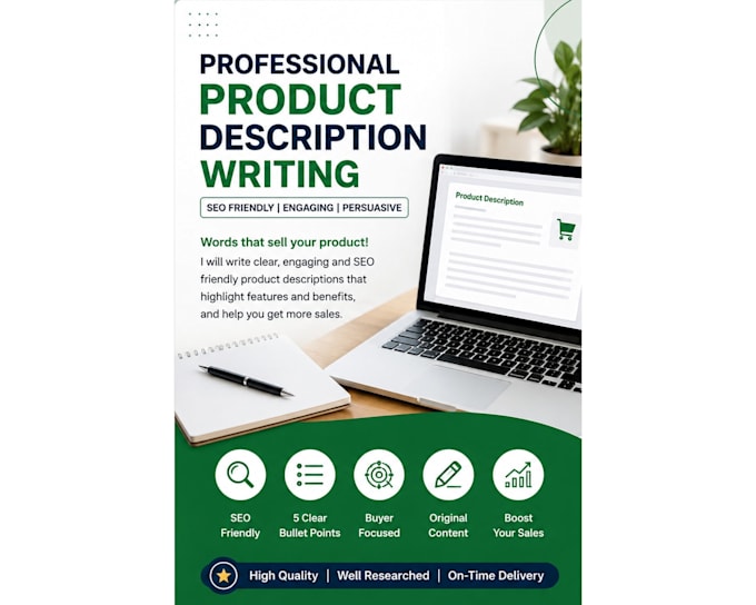 write professional product descriptions