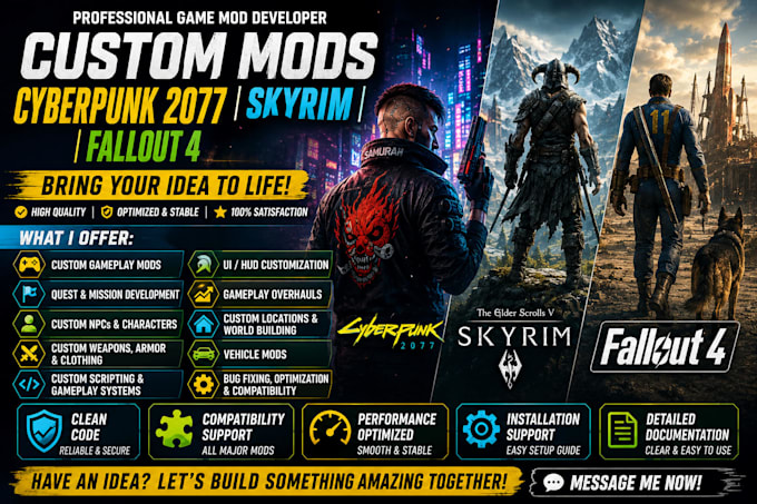optimize build fix cyberpunk 2077 4rdr mod dayz skyrim fallout red4ext f4se mod