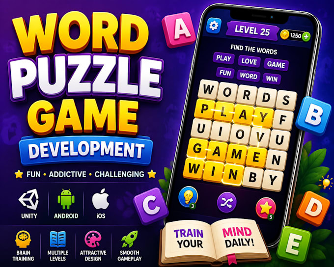 develop a fun word puzzle game for android and ios