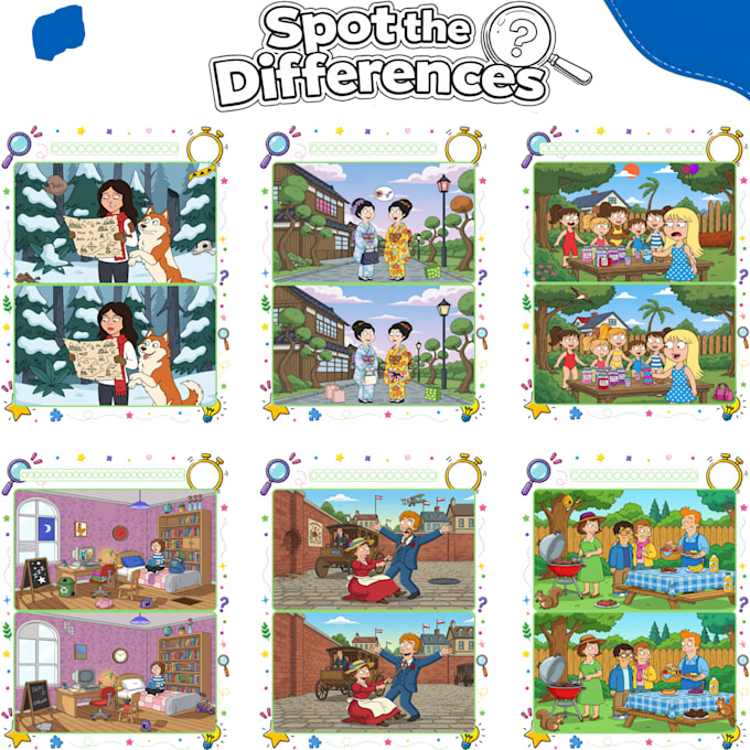 spot the difference pictures puzzles 1210 pages