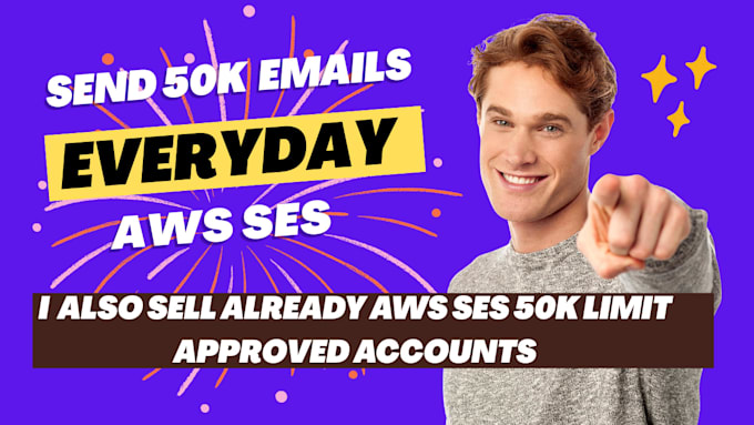 provide AWS ses SMTP, sendgrid, postmark server with that limits you need