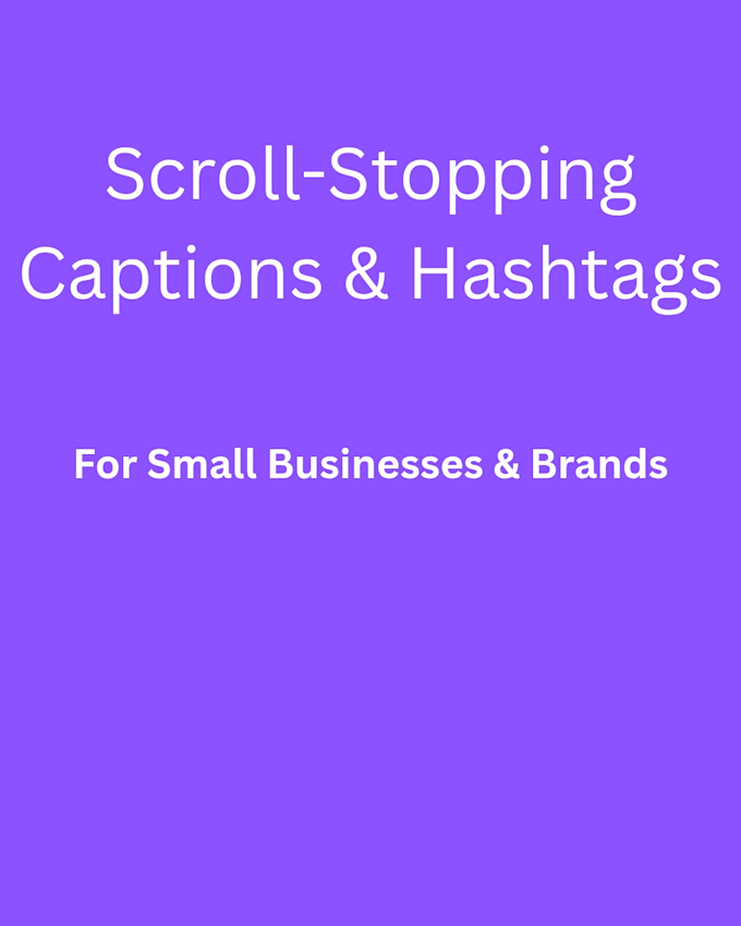 create  scroll stopping captions and hashtags