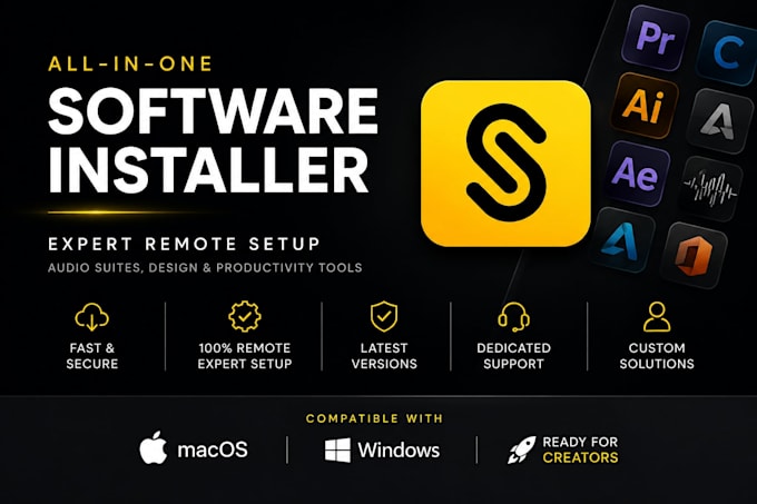 setup and fix music production software on mac and windows