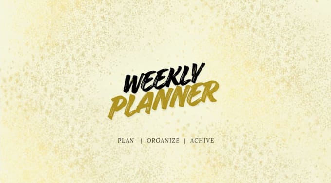 design a custom digital planner or productivity template