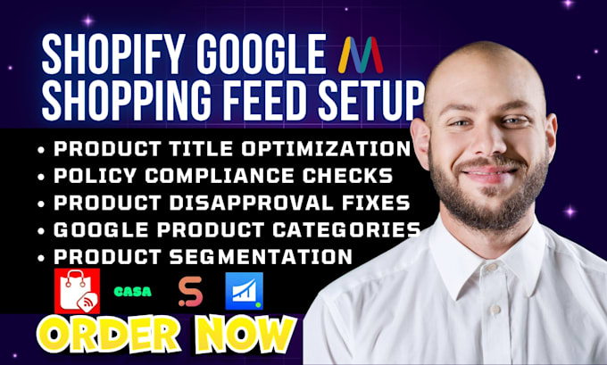 setup shopify google shopping feed feedhub multifeed simprosys nabu wixpa casa