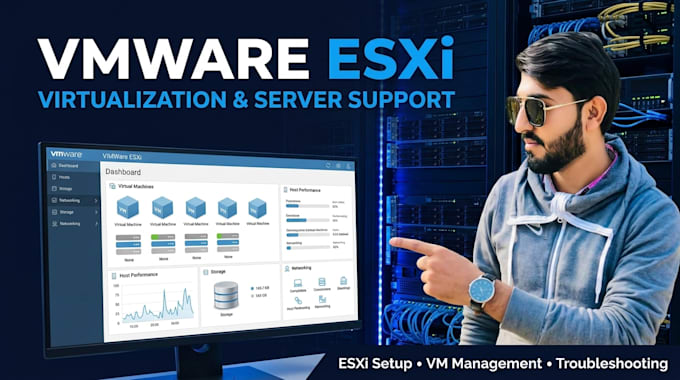 configure and troubleshoot windows server and vmware esxi