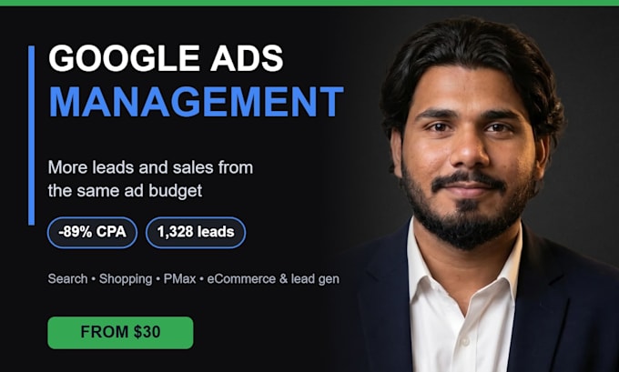 manage google ads ppc campaigns for ecommerce and lead gen
