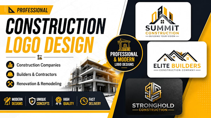 design a professional construction company logo