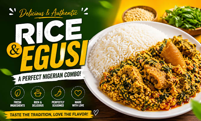cook rice and egusi for you