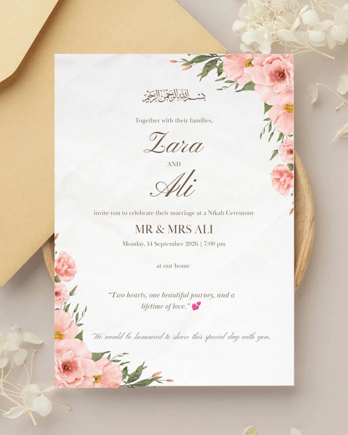 desighn elegant wedding and event invitations in canva