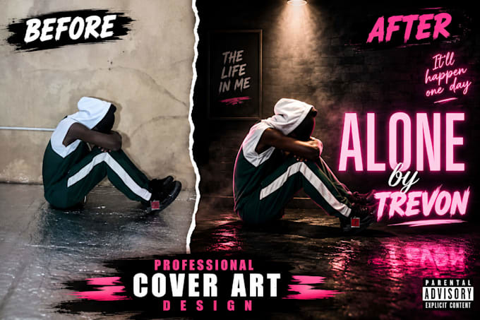 design aggressive rap trap and hip hop cover art