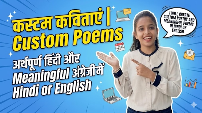 create custom poetry and meaningful poems in hindi or english