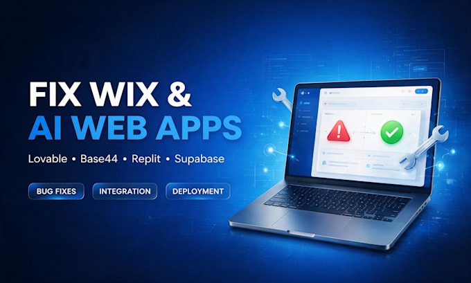fix wix ai website lovable base44 replit supabase v0claude vibe code integration