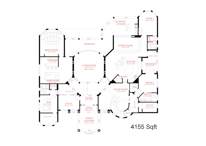 draw concept drawings into autocad drawings