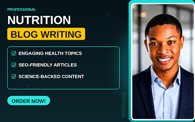 write SEO nutrition blog posts and health articles