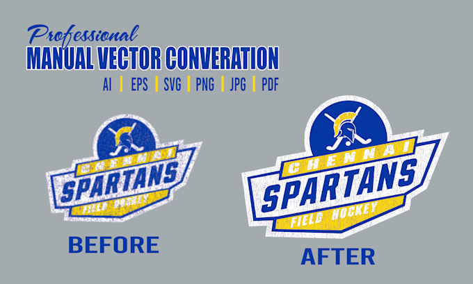 do manual vector conversion, raster image to print ready art