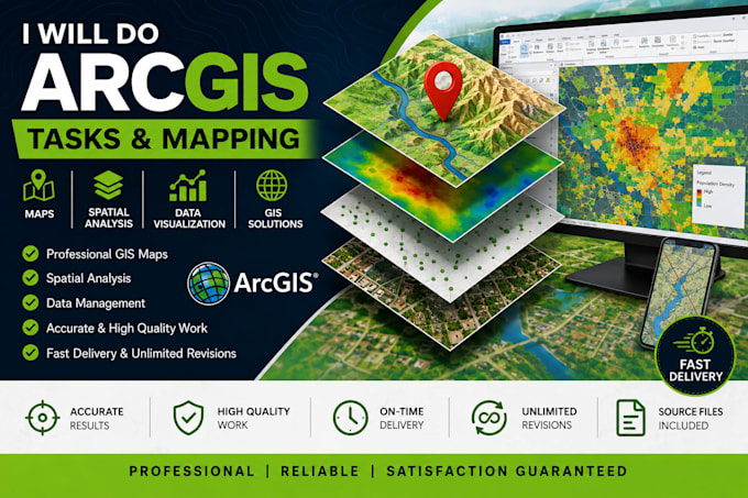do arcgis mapping,spatial analysis and gis data visualization