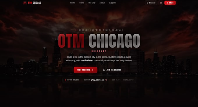design a custom tebex store for your fivem server