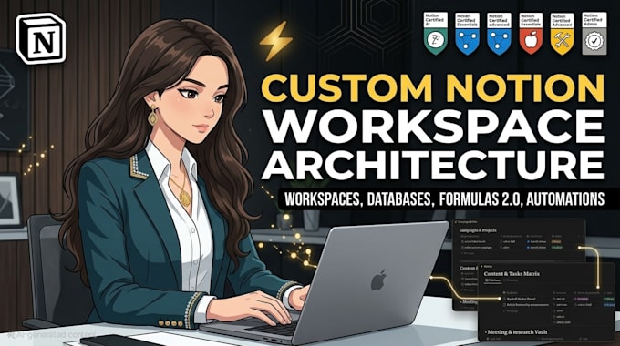 build custom notion workspace and database